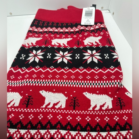 NWT Torrid Full Length Signature Waist Sweater Polar Bear Legging Size 2 (2X) - Picture 2 of 13